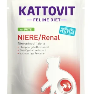 Sparpaket 24 x 85 g Kattovit Niere / Renal Pute Katzen Nassfutter Rabatt